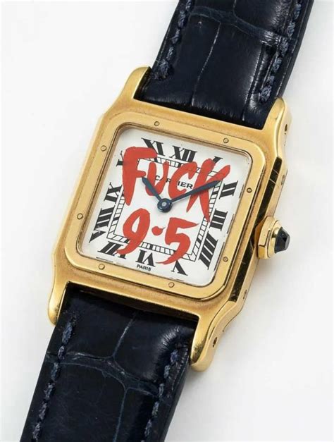 cartier fuck 9 to 5 watch|vintage cartier f 9 5.